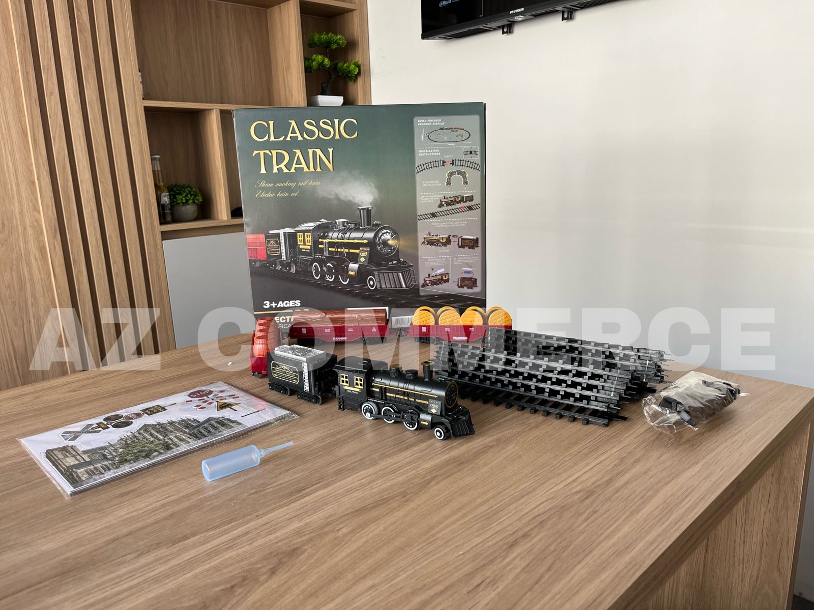 Tren Eléctrico Clásico Humo,Sonido Y Luz